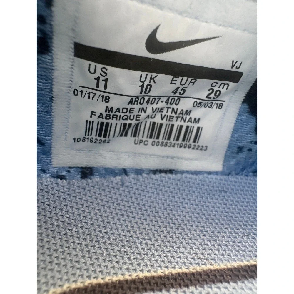 Nike Free TR8 UNC Tar Heels Carolina Blue Mens Training Shoes AR0407-400 Size 11